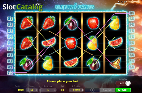 Οθόνη2. Electro Fruits Κουλοχέρης 