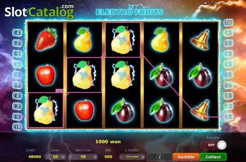 Οθόνη3. Electro Fruits Κουλοχέρης 