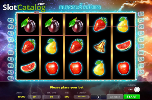 Οθόνη4. Electro Fruits Κουλοχέρης 
