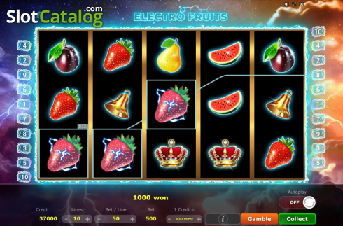 Οθόνη5. Electro Fruits Κουλοχέρης 