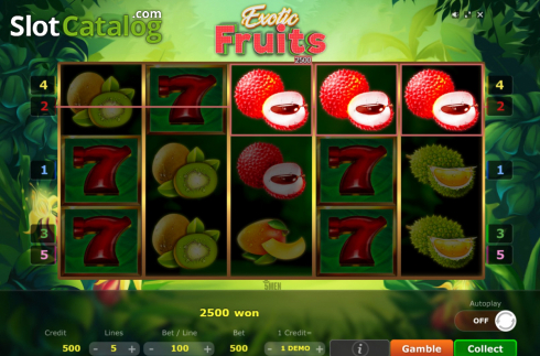 Οθόνη3. Exotic Fruits (Five Men Games) Κουλοχέρης