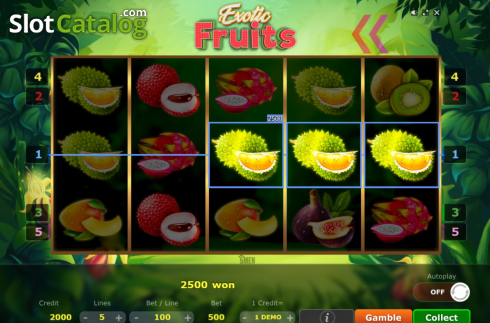 Οθόνη4. Exotic Fruits (Five Men Games) Κουλοχέρης