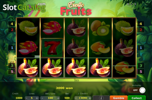 Οθόνη6. Exotic Fruits (Five Men Games) Κουλοχέρης