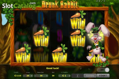 Οθόνη4. Drunk Rabbit Κουλοχέρης