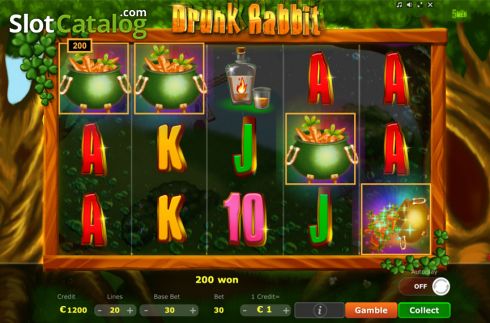 Οθόνη5. Drunk Rabbit Κουλοχέρης