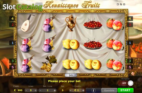 Οθόνη3. Renaissance Fruits Κουλοχέρης