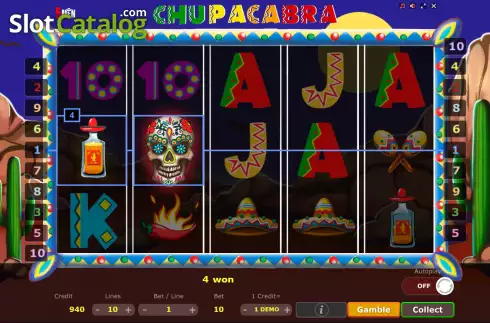 Οθόνη4. Chupacabra Κουλοχέρης 