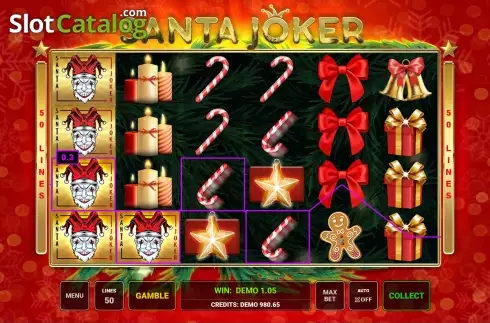Οθόνη4. Santa Joker Κουλοχέρης