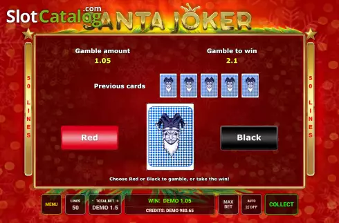 Οθόνη5. Santa Joker Κουλοχέρης
