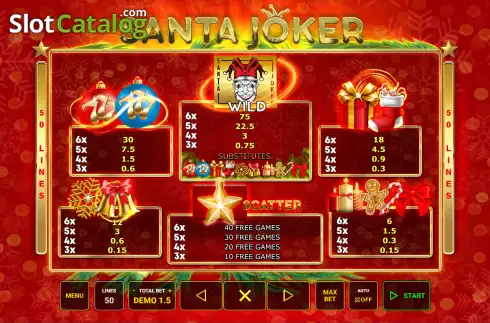 Οθόνη6. Santa Joker Κουλοχέρης