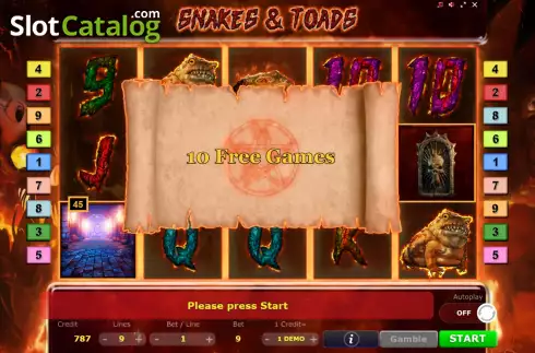 Οθόνη5. Snakes Toads Κουλοχέρης