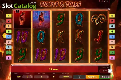 Οθόνη6. Snakes Toads Κουλοχέρης