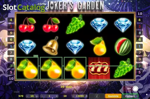 Οθόνη4. Joker's Garden Κουλοχέρης