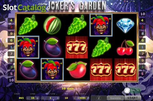 Οθόνη6. Joker's Garden Κουλοχέρης