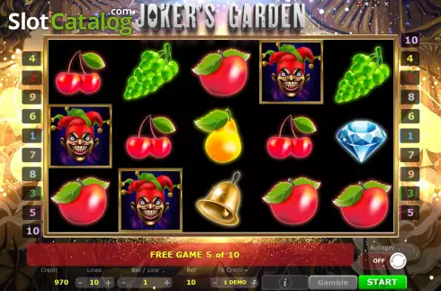 Οθόνη8. Joker's Garden Κουλοχέρης