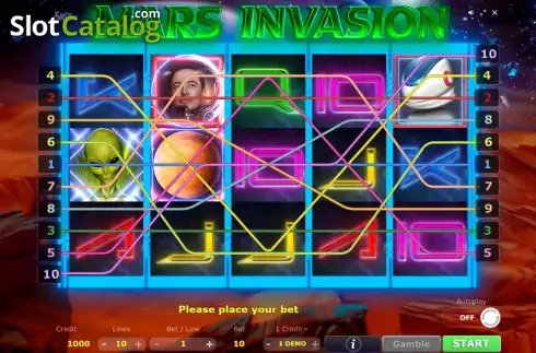 Οθόνη2. Mars Invasion Κουλοχέρης
