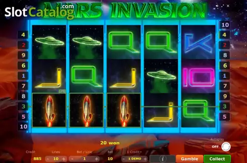 Οθόνη4. Mars Invasion Κουλοχέρης