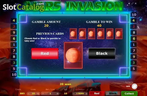 Οθόνη5. Mars Invasion Κουλοχέρης