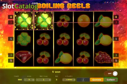 Οθόνη4. Boiling Reels Κουλοχέρης 