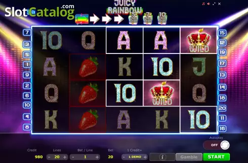 Οθόνη3. Juicy Rainbow Κουλοχέρης