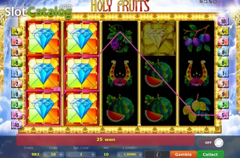 Οθόνη8. Holy Fruits Κουλοχέρης