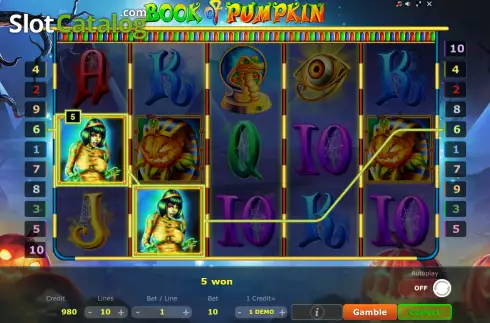 Οθόνη3. Book of Pumpkin (Five Men Games) Κουλοχέρης 