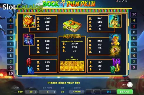 Οθόνη6. Book of Pumpkin (Five Men Games) Κουλοχέρης 