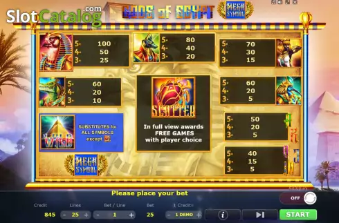 Οθόνη6. Gods of Egypt (Five Men Games) Κουλοχέρης 