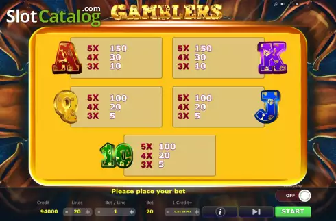 Οθόνη9. Gamblers (Five Men Games) Κουλοχέρης