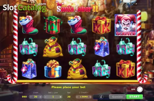 Οθόνη2. Santa Joker II Κουλοχέρης