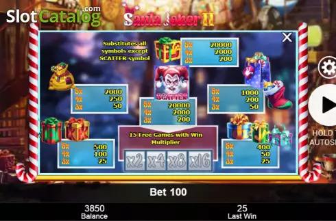Οθόνη7. Santa Joker II Κουλοχέρης