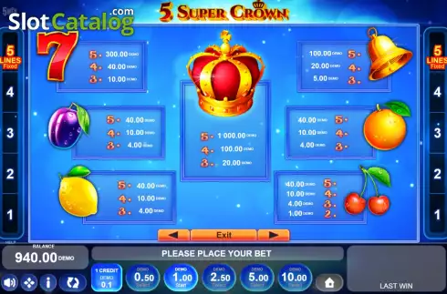 Οθόνη7. 5 Super Crown Κουλοχέρης