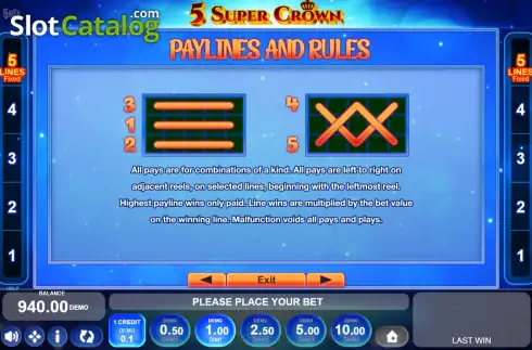 Οθόνη9. 5 Super Crown Κουλοχέρης