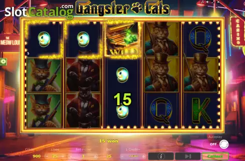 Οθόνη4. Gangster Cats Κουλοχέρης