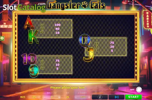 Οθόνη8. Gangster Cats Κουλοχέρης