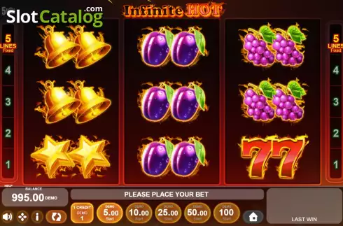 Οθόνη2. Infinite Hot (Five Men Games) Κουλοχέρης