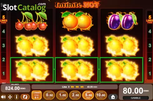 Οθόνη5. Infinite Hot (Five Men Games) Κουλοχέρης