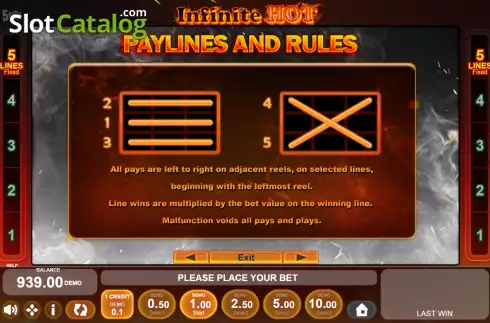 Οθόνη9. Infinite Hot (Five Men Games) Κουλοχέρης