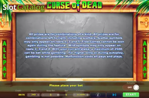 Οθόνη9. Curse of Dead Κουλοχέρης