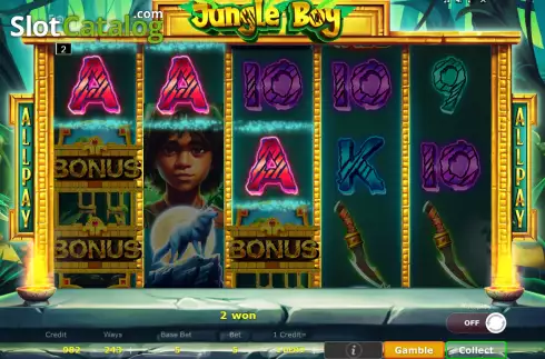 Οθόνη4. Jungle Boy (Five Men Games) Κουλοχέρης
