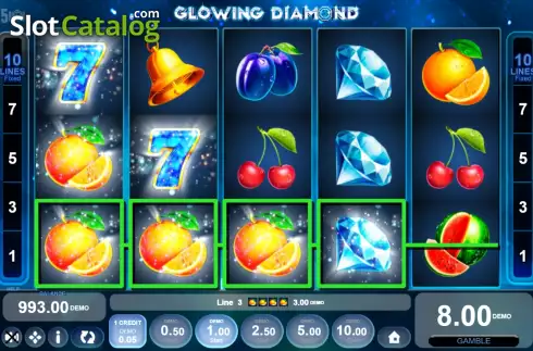 Οθόνη3. Glowing Diamond Κουλοχέρης
