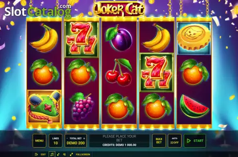 Οθόνη2. Joker Cat Κουλοχέρης