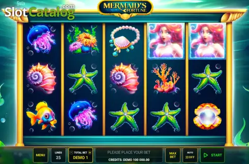 Οθόνη2. Mermaid's Fortune (Five Men Games) Κουλοχέρης