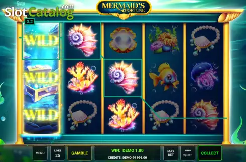 Οθόνη3. Mermaid's Fortune (Five Men Games) Κουλοχέρης