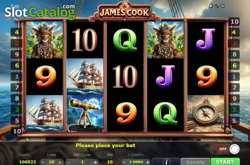 Οθόνη2. James Cook (Five Men Games) Κουλοχέρης