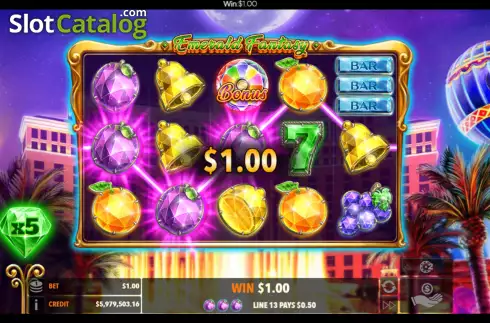 Οθόνη3. Emerald Fantasy Κουλοχέρης