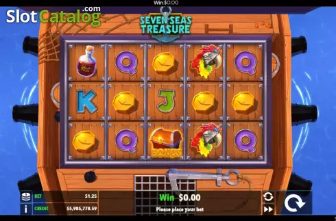 Οθόνη2. Seven Seas Treasure Κουλοχέρης