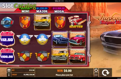 Οθόνη2. Junkyard Super Wheels Κουλοχέρης 