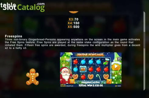 Οθόνη7. Festive Fortunes Κουλοχέρης