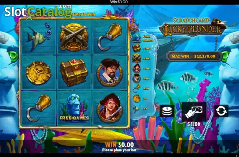 Οθόνη4. Lucky Plunder Scratch Card Κουλοχέρης
